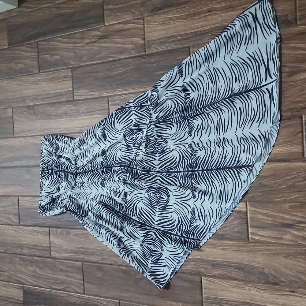 NASTY GAL STRAPLESS SWIM COVER DRESS SIZE 8